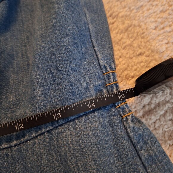 Landlubber 1970s Vintage Zip Front Denim Romper - Picture 9 of 9